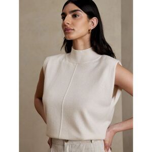 Banana Republic Franca Sweater 100% Cashmere Ivory Size XS $220.00